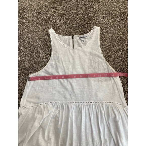 Express White Sleeveless Peplum Tank Top Size Small - Picture 5 of 6